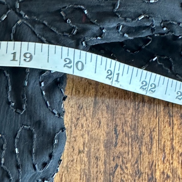 Laurence Kazar | Vintage Black Beaded Silk Jacket - Picture 7 of 8